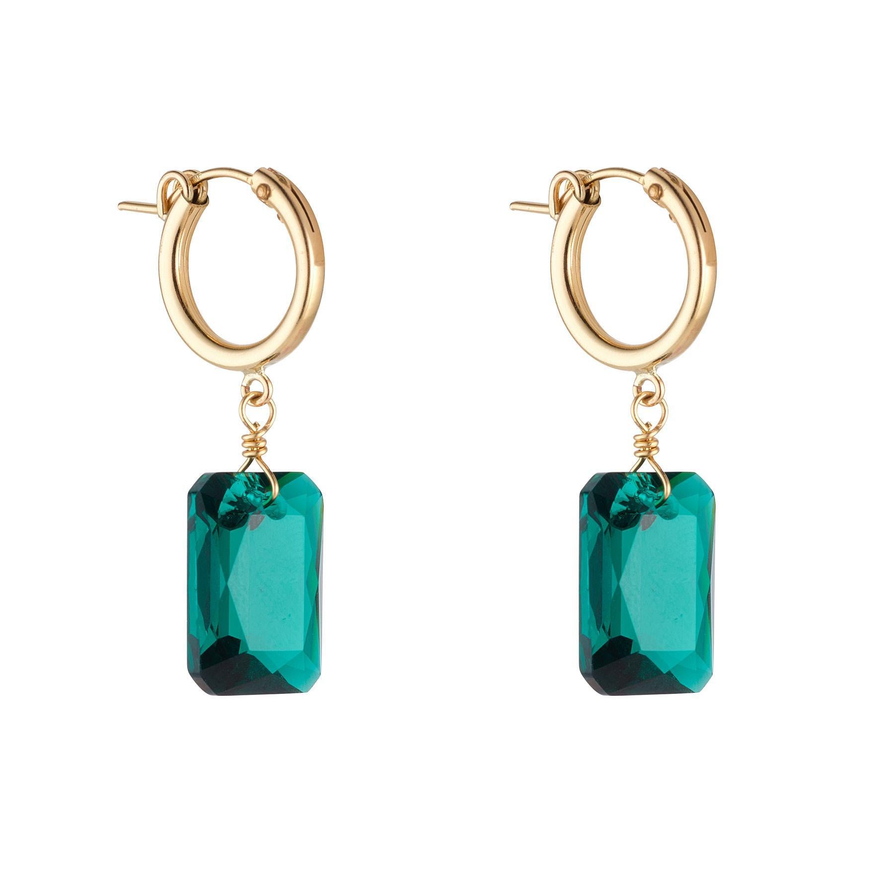 Clip on hot sale earrings green