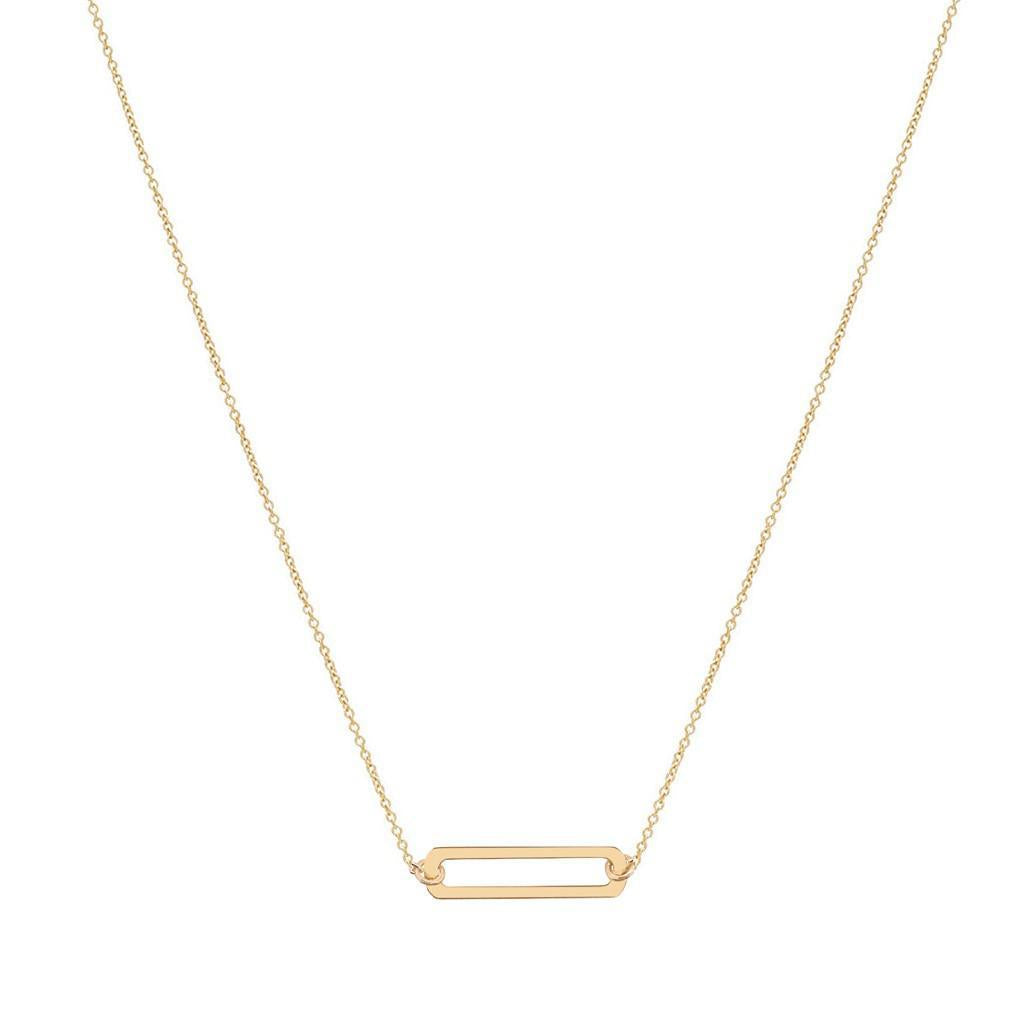 Gold and Black Mini Rectangle Necklace – Rebecca Noel Designs